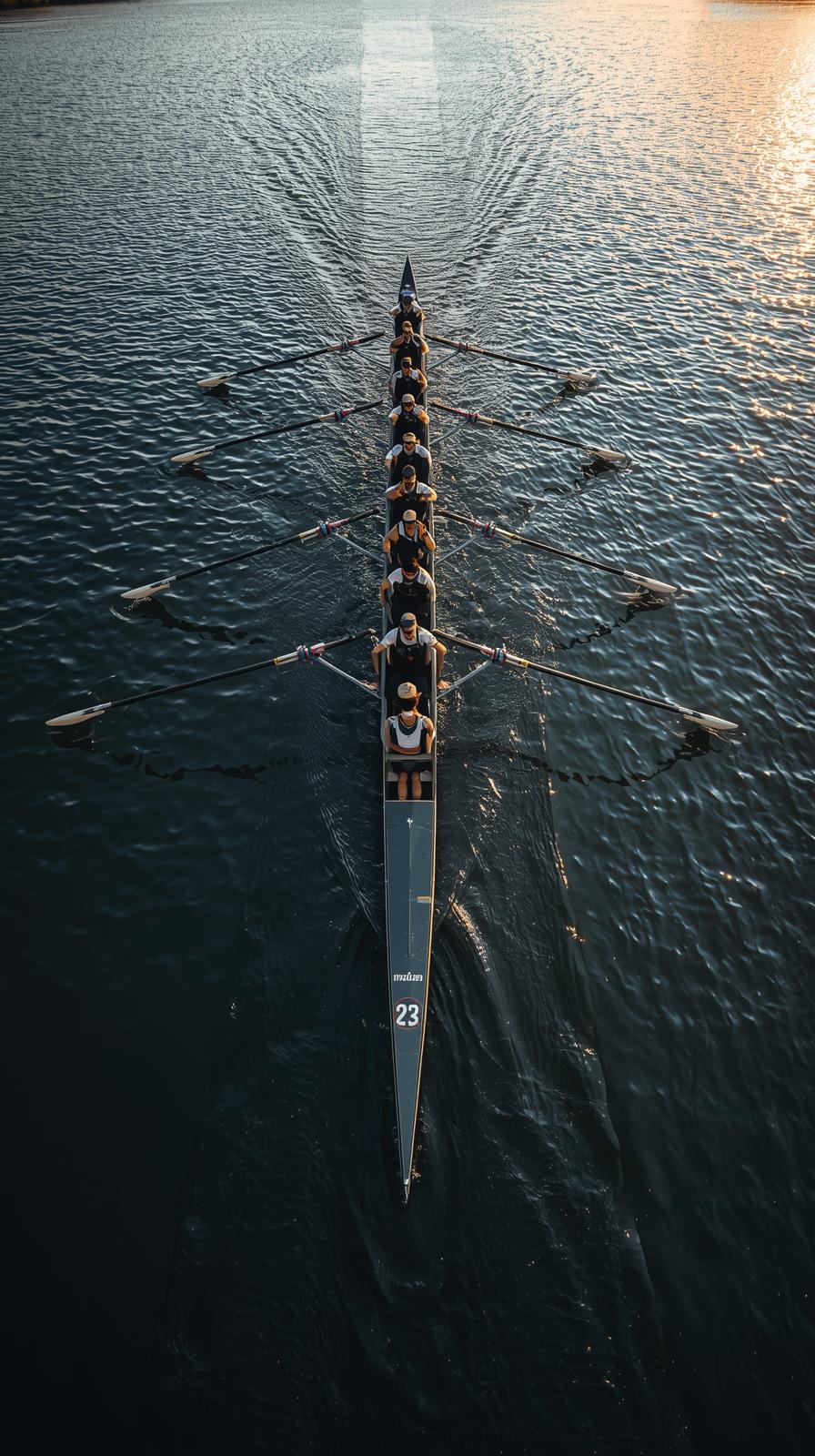 Rowing Eight Boat Harmony