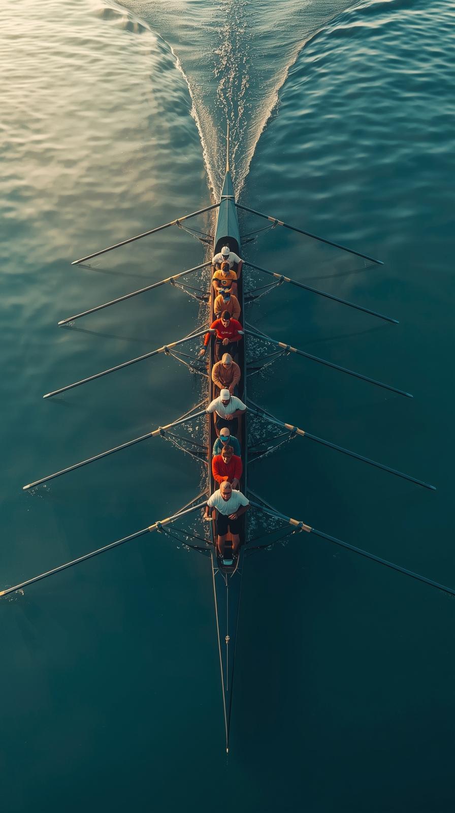 Rowing Eight Boat Harmony