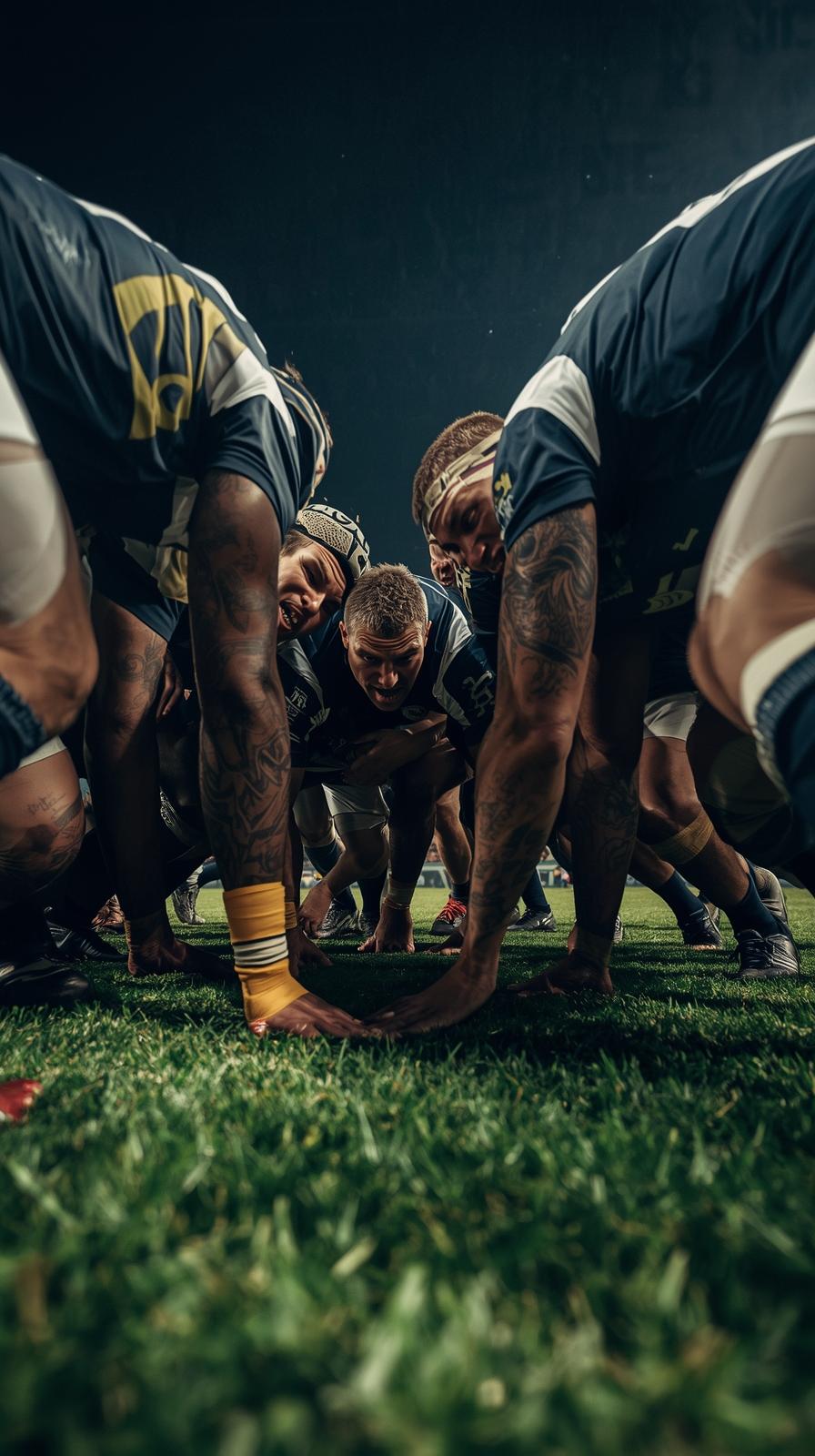 Rugby Scrum Power Push