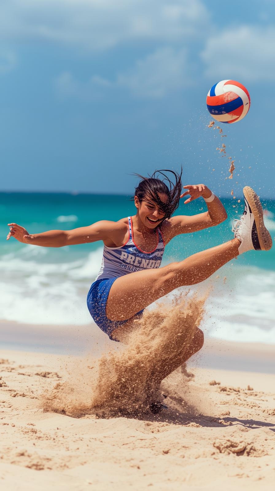Beach Volleyball Sand Dive