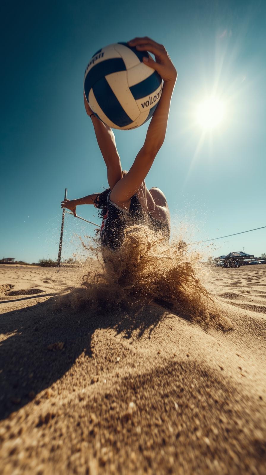 Beach Volleyball Sand Dive