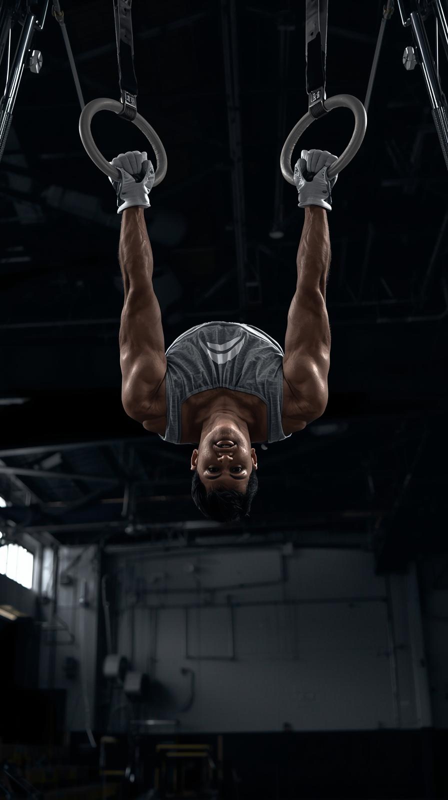 Gymnastics Floor TuRings Iron Cross Holdmble Pass