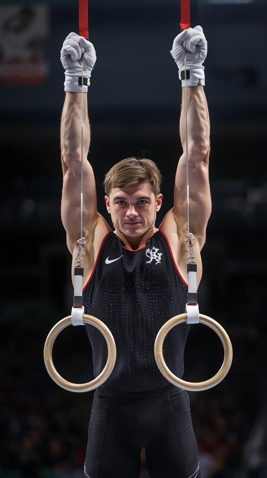 Gymnastics Floor TuRings Iron Cross Holdmble Pass