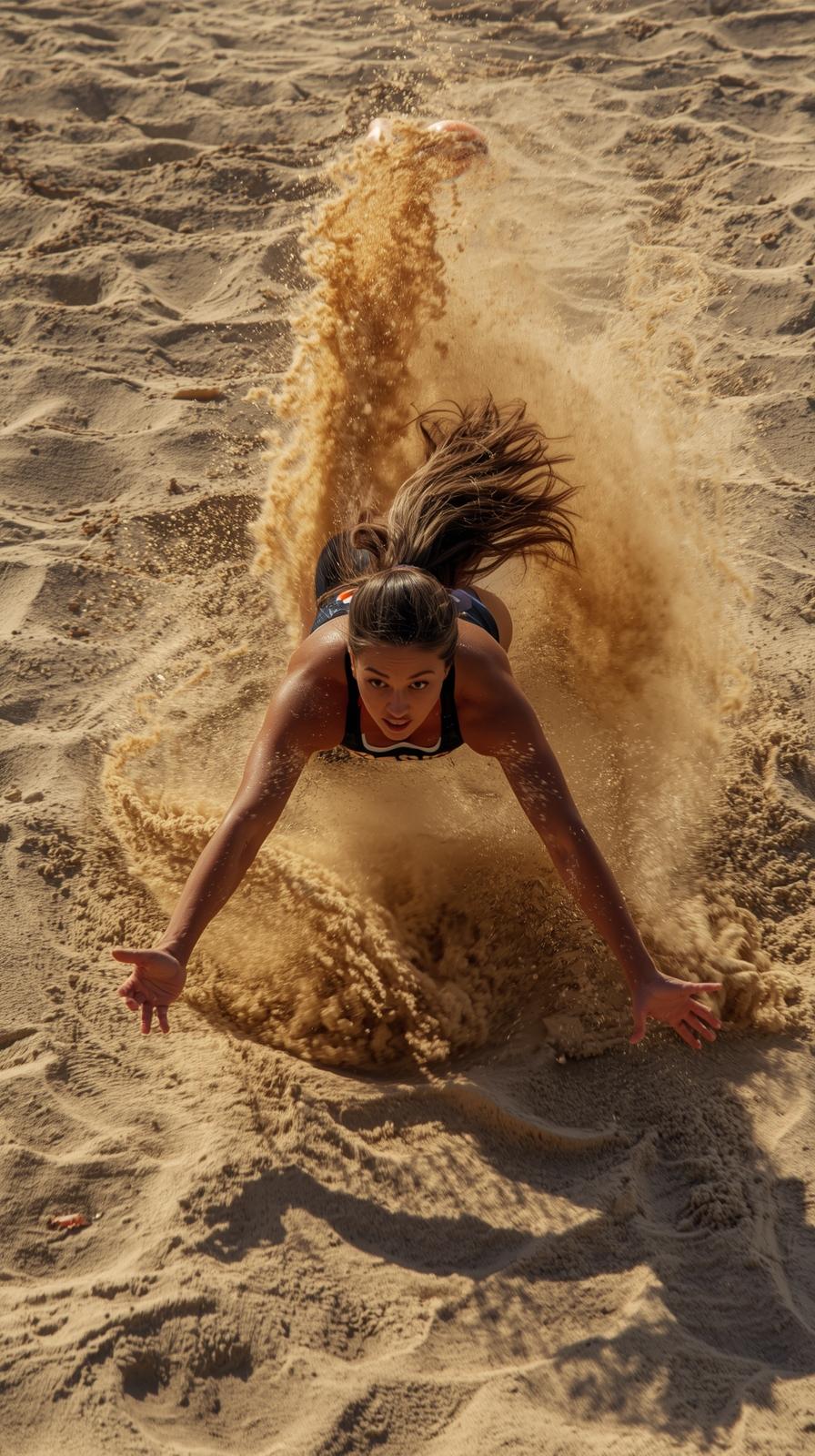 Beach Volleyball Sand Dive