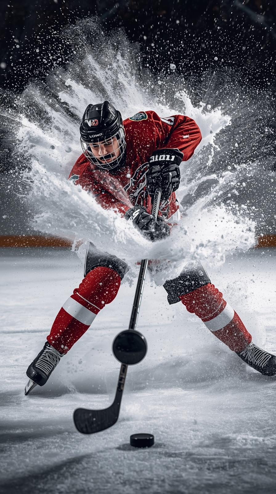 Hockey Slapshot Ice Spray