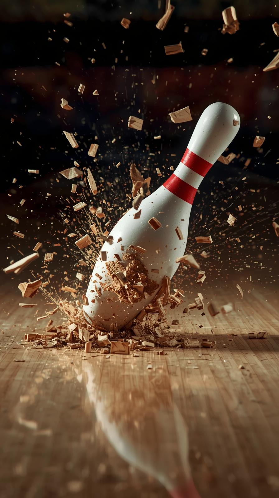 Bowling Strike Pin Crash