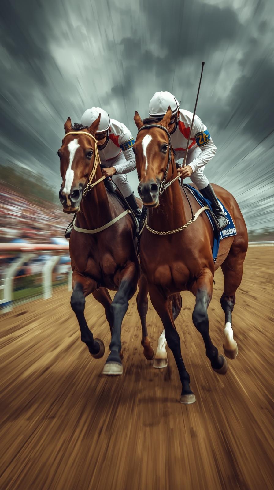 Horse Racing Photo Fencing Lunge Touchfinish