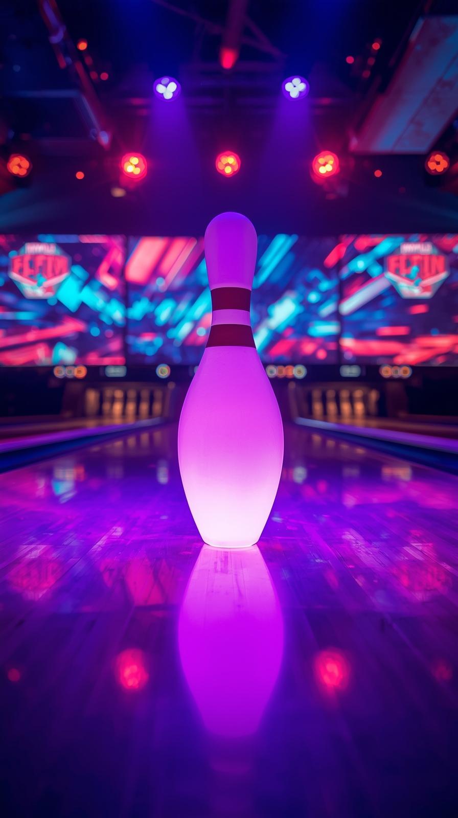 Bowling Strike Pin CrEsports Arena Stage Glowash
