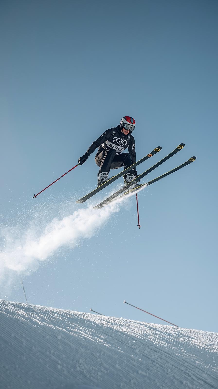 Ski Jump Flight Telemark