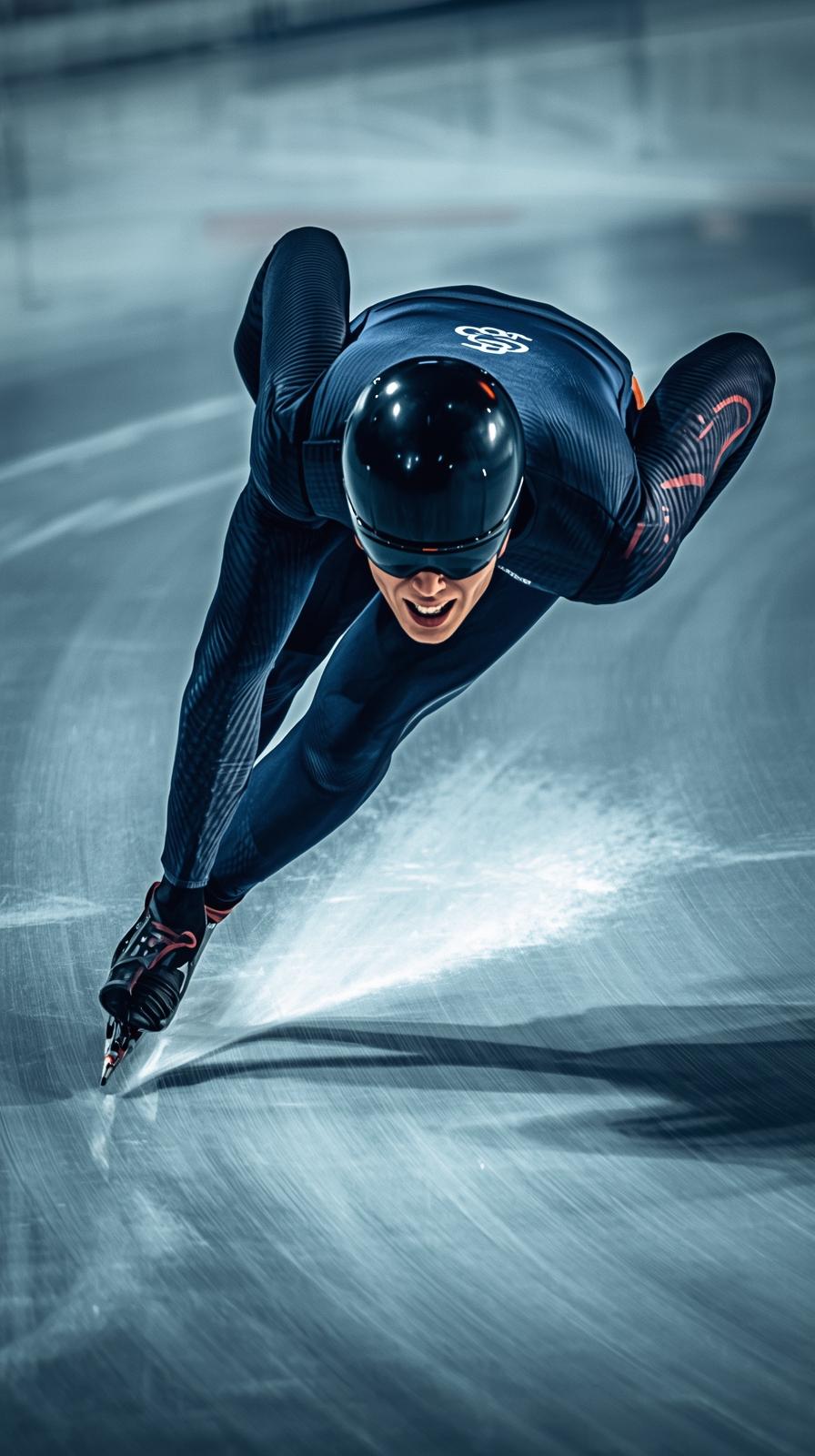 Speed Skating Corner Lean