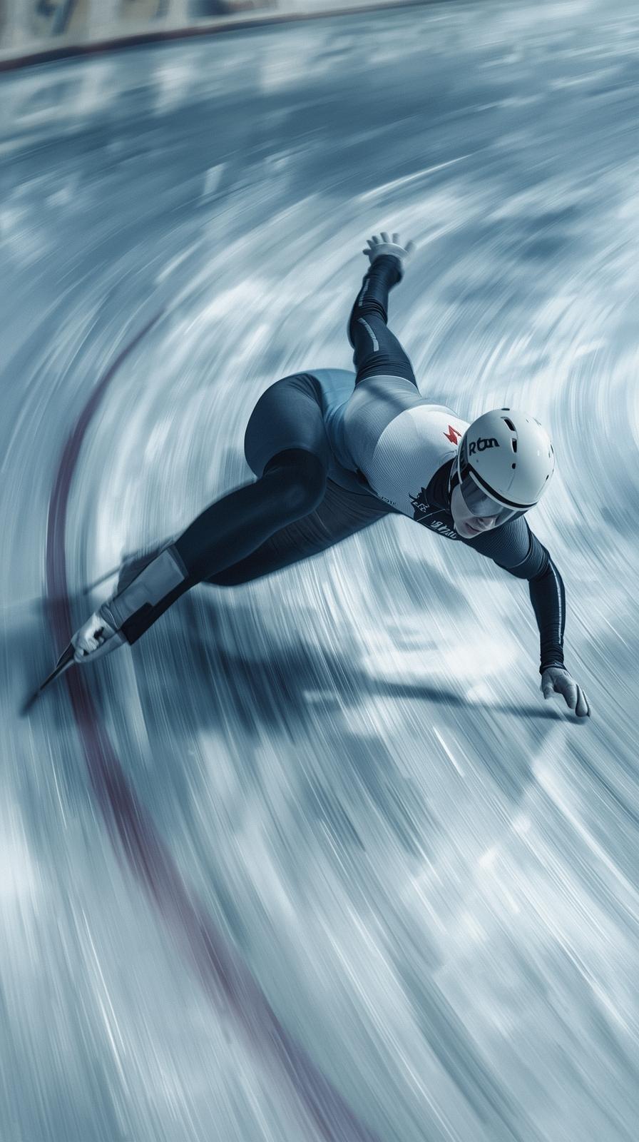 Speed Skating Corner Lean