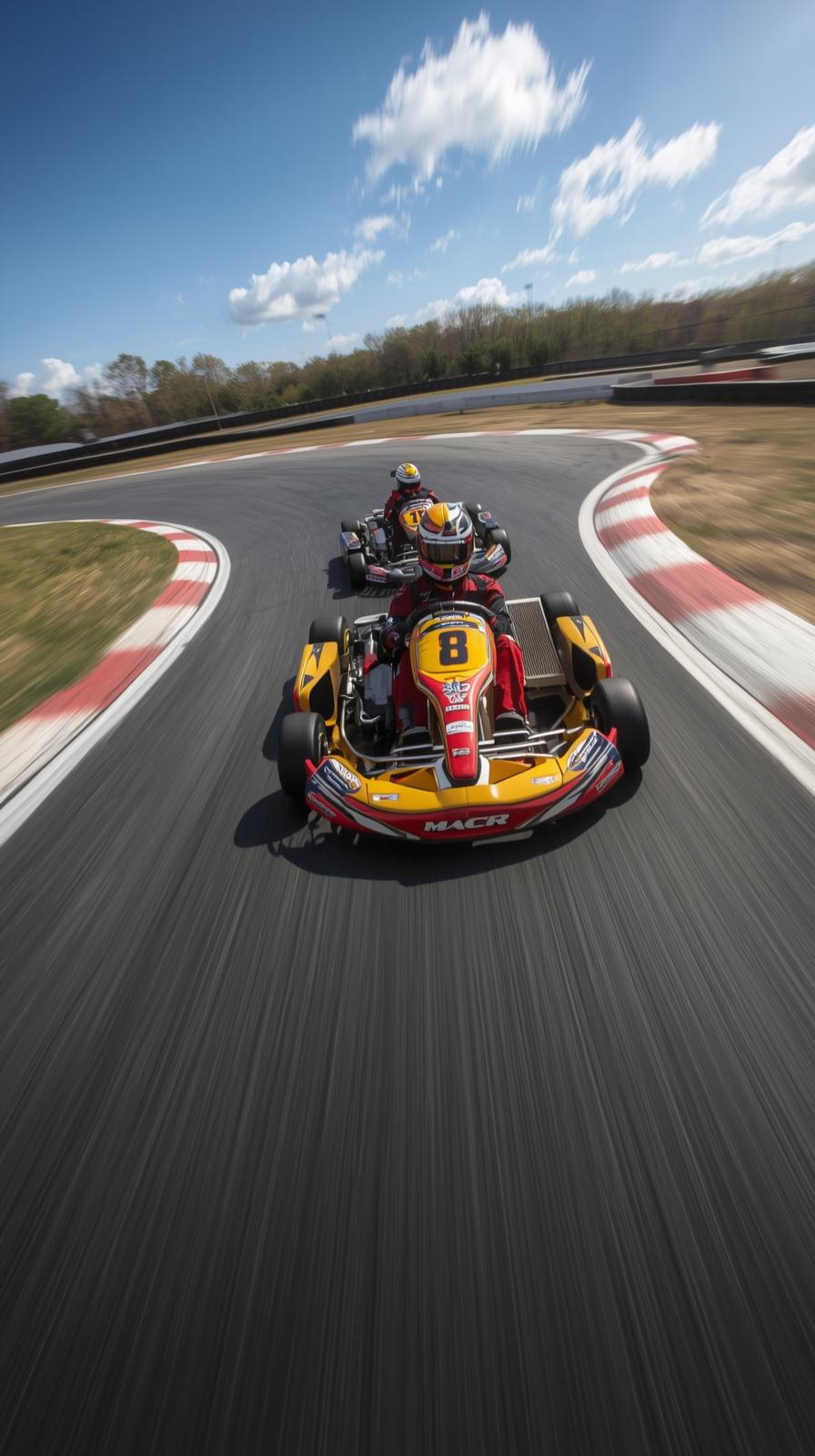 Stock Car Draft TrainKarting Hairpin Overtake