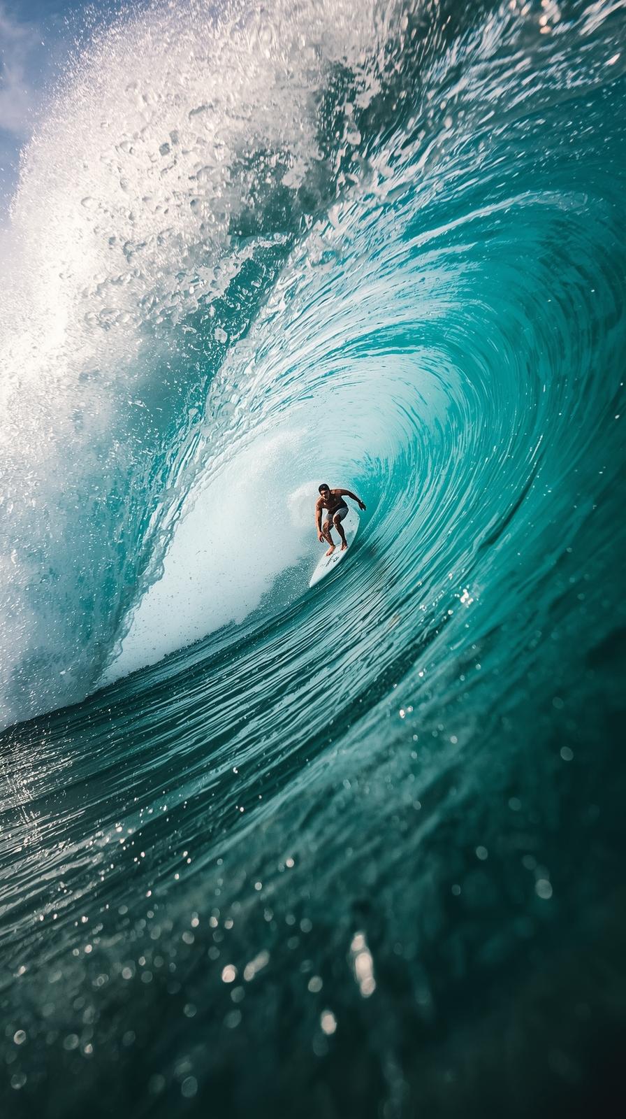 Surfing Barrel Tube Ride