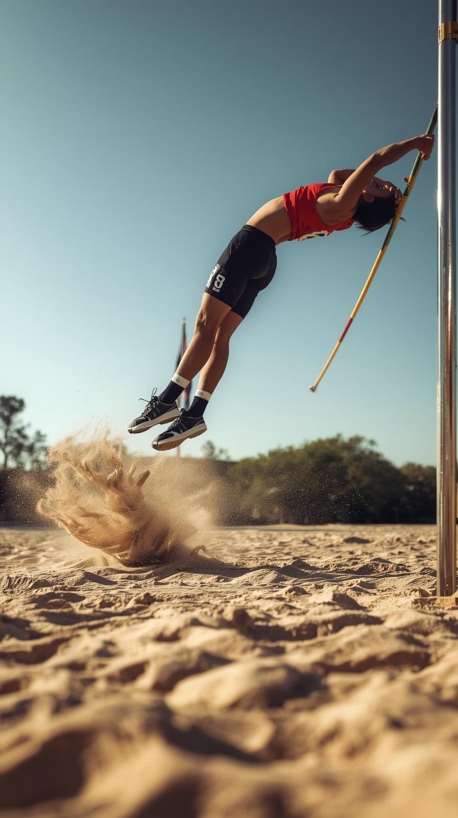 Long Jump Sand SprHigh Jump Fosbury Archay