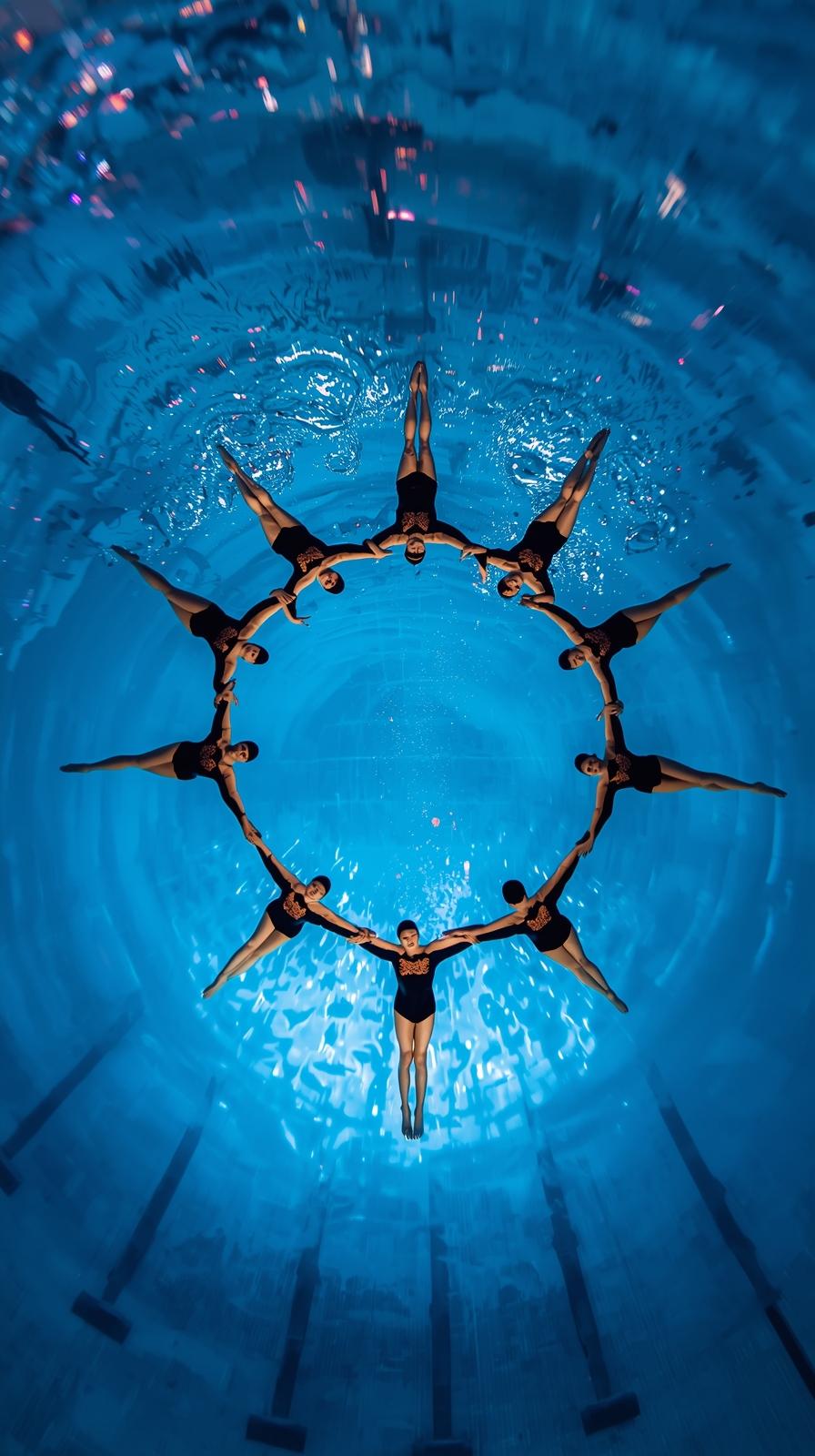 Synchronized Swim Spiral