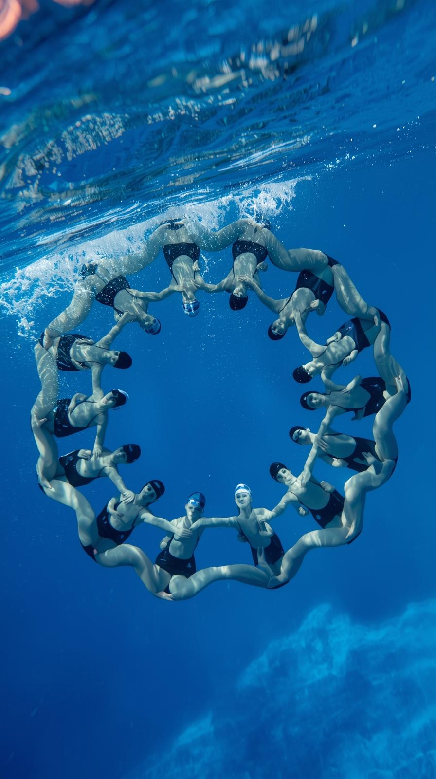 Synchronized Swim Spiral