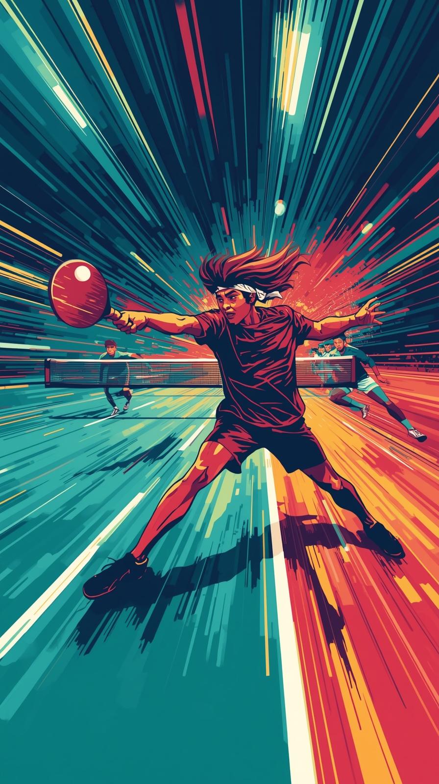 Table Tennis ForehanBadminton Jump Smash Traild Lo