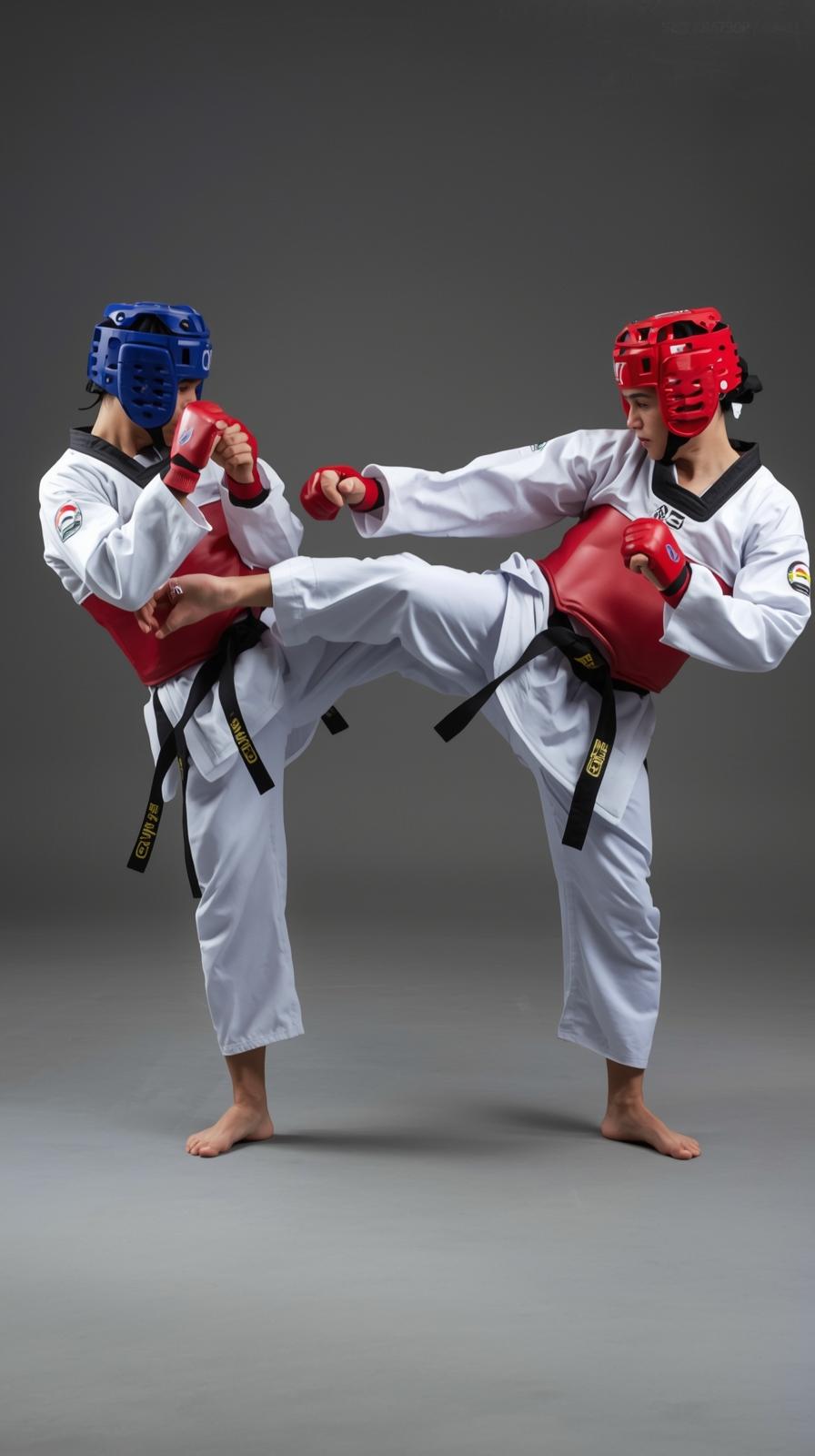 Taekwondo Head Kick Snap