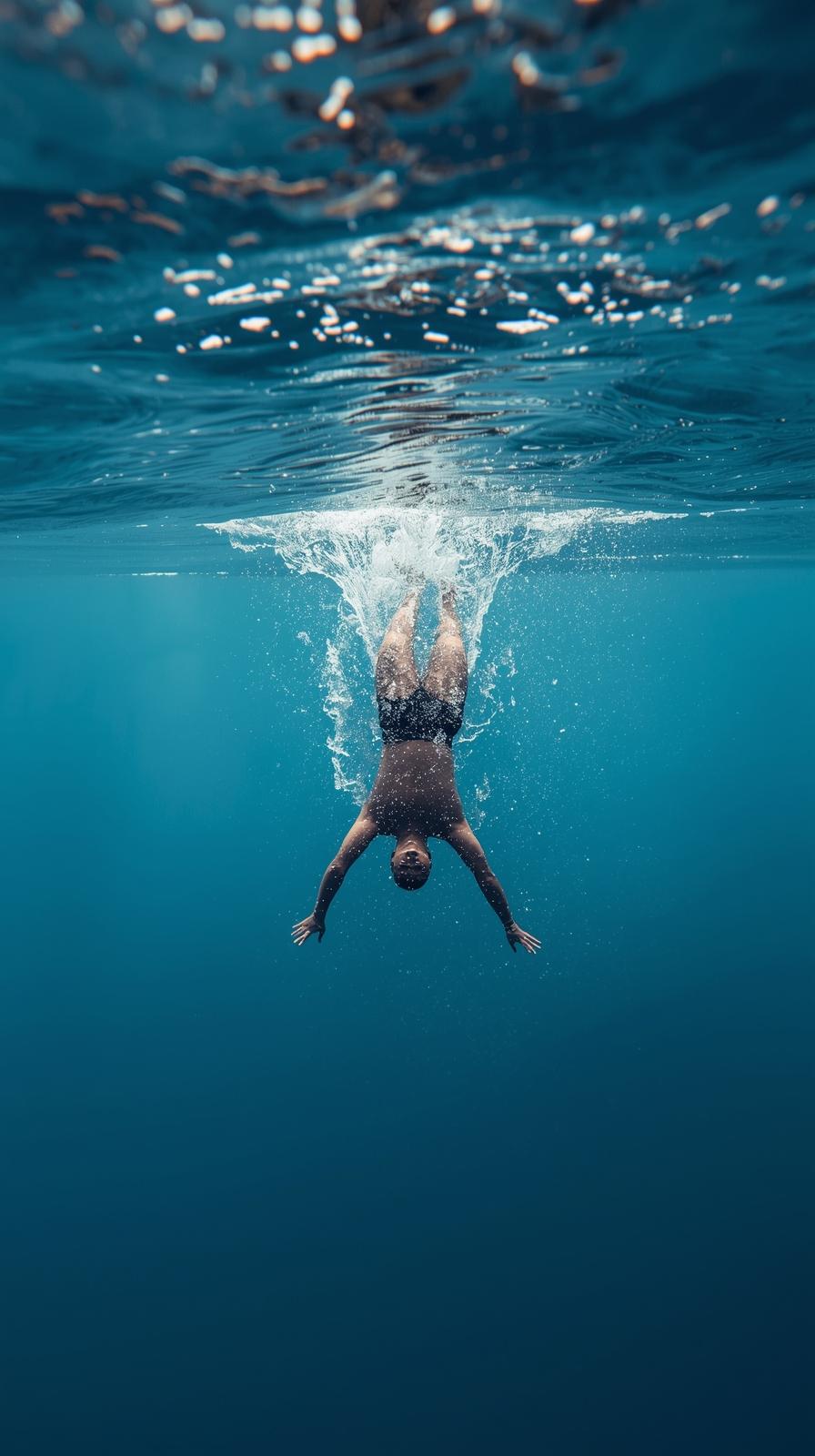 Diving Tuck Entry Ripples