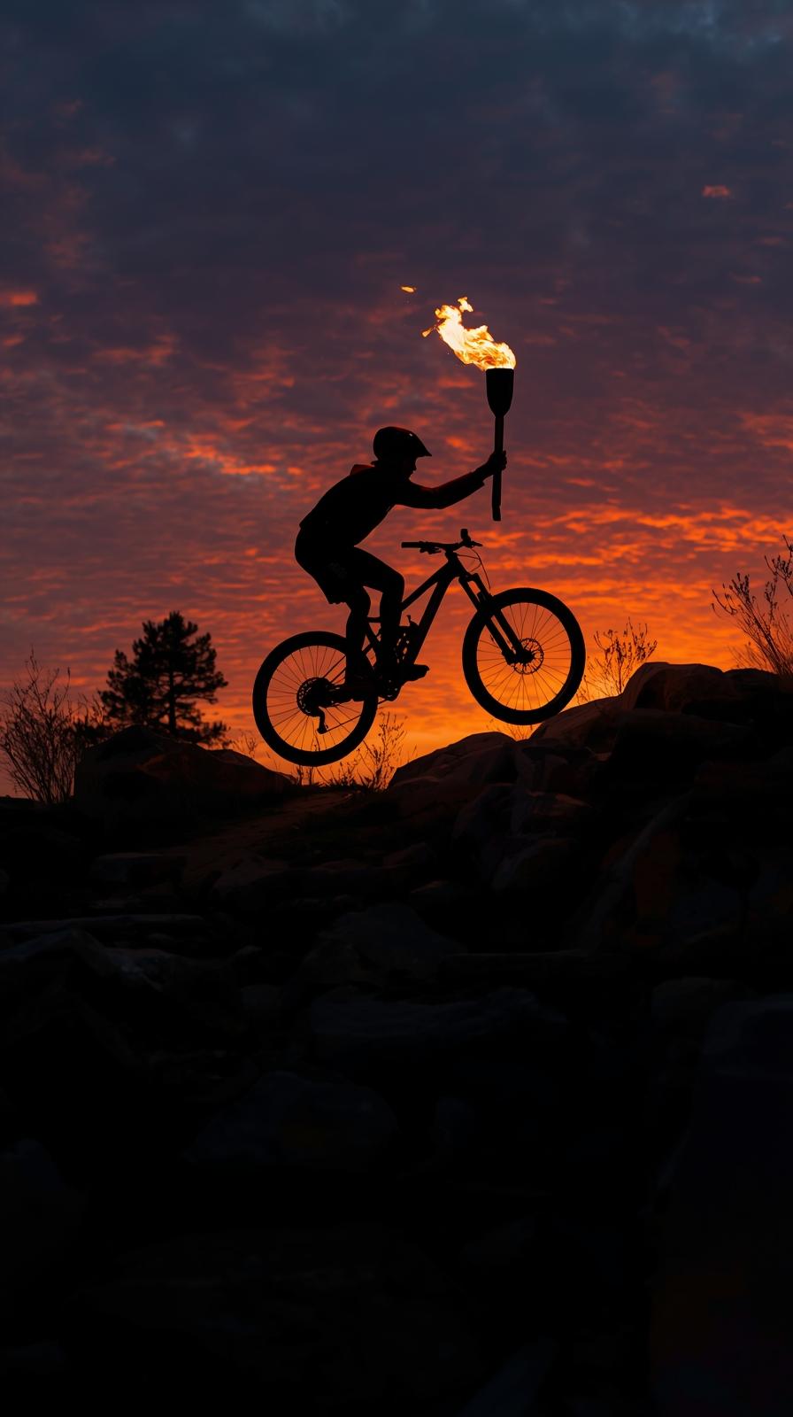 Olympic Torch RelayMountain Bike Rock Garden Line