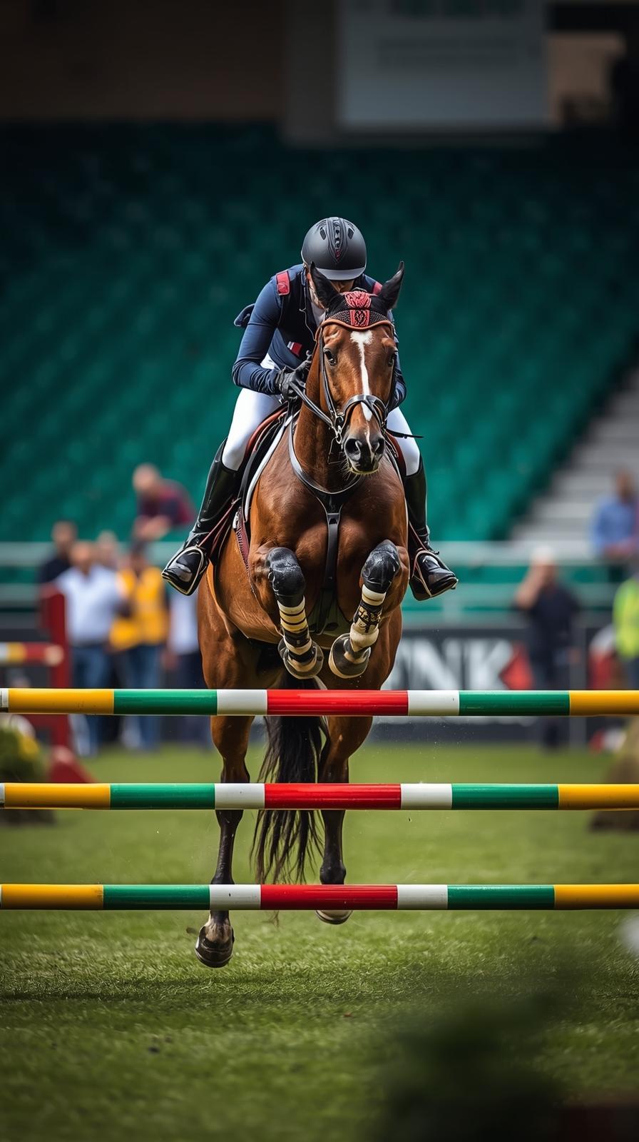Equestrian Show Jump Oxer
