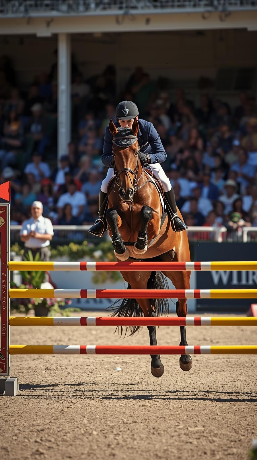 Equestrian Show Jump Oxer