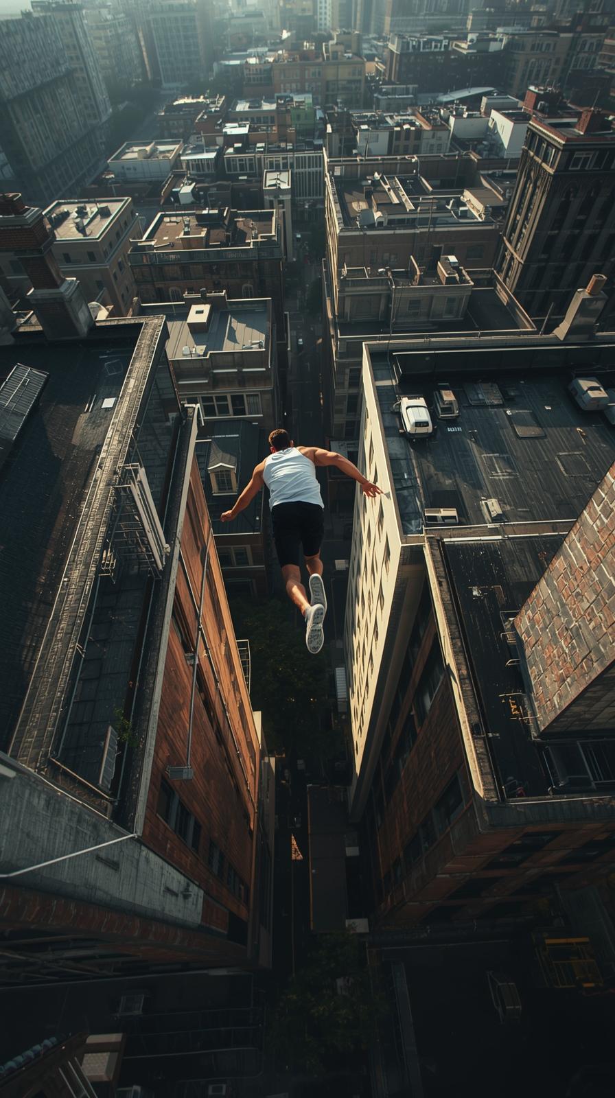 Parkour Roof Gap Leap