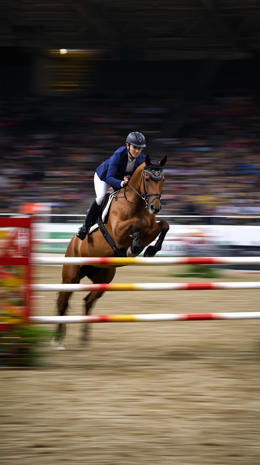 Equestrian Show Jump Oxer