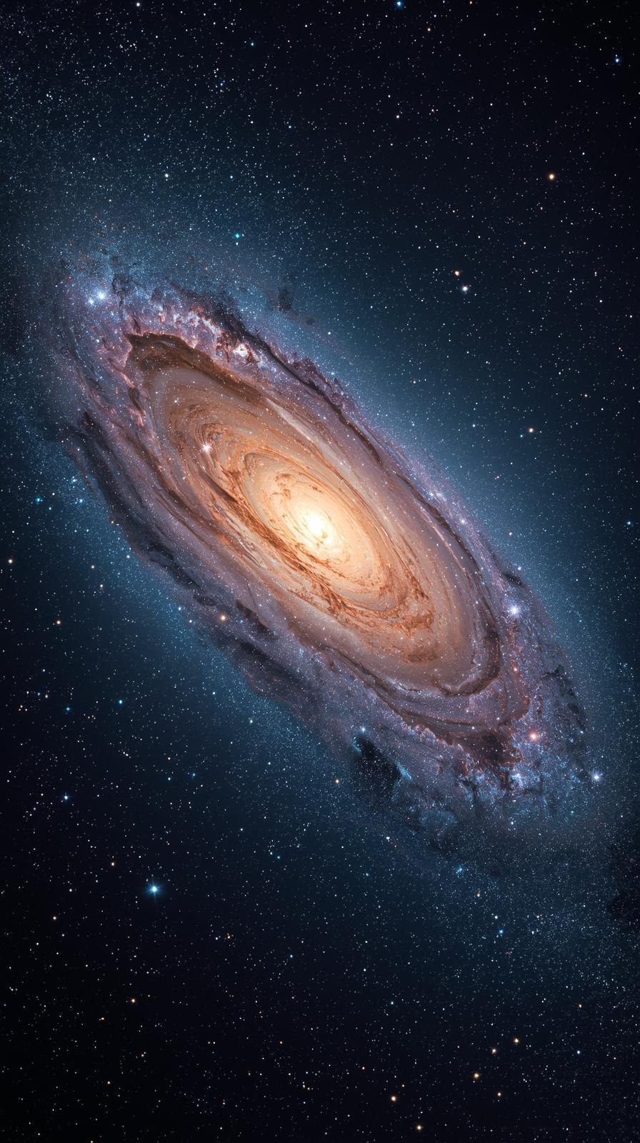 Andromeda Galaxy Spiral Close Up