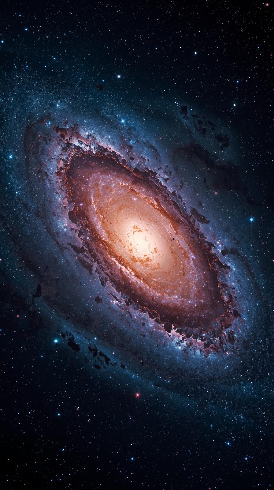 Andromeda Galaxy Spiral Close Up