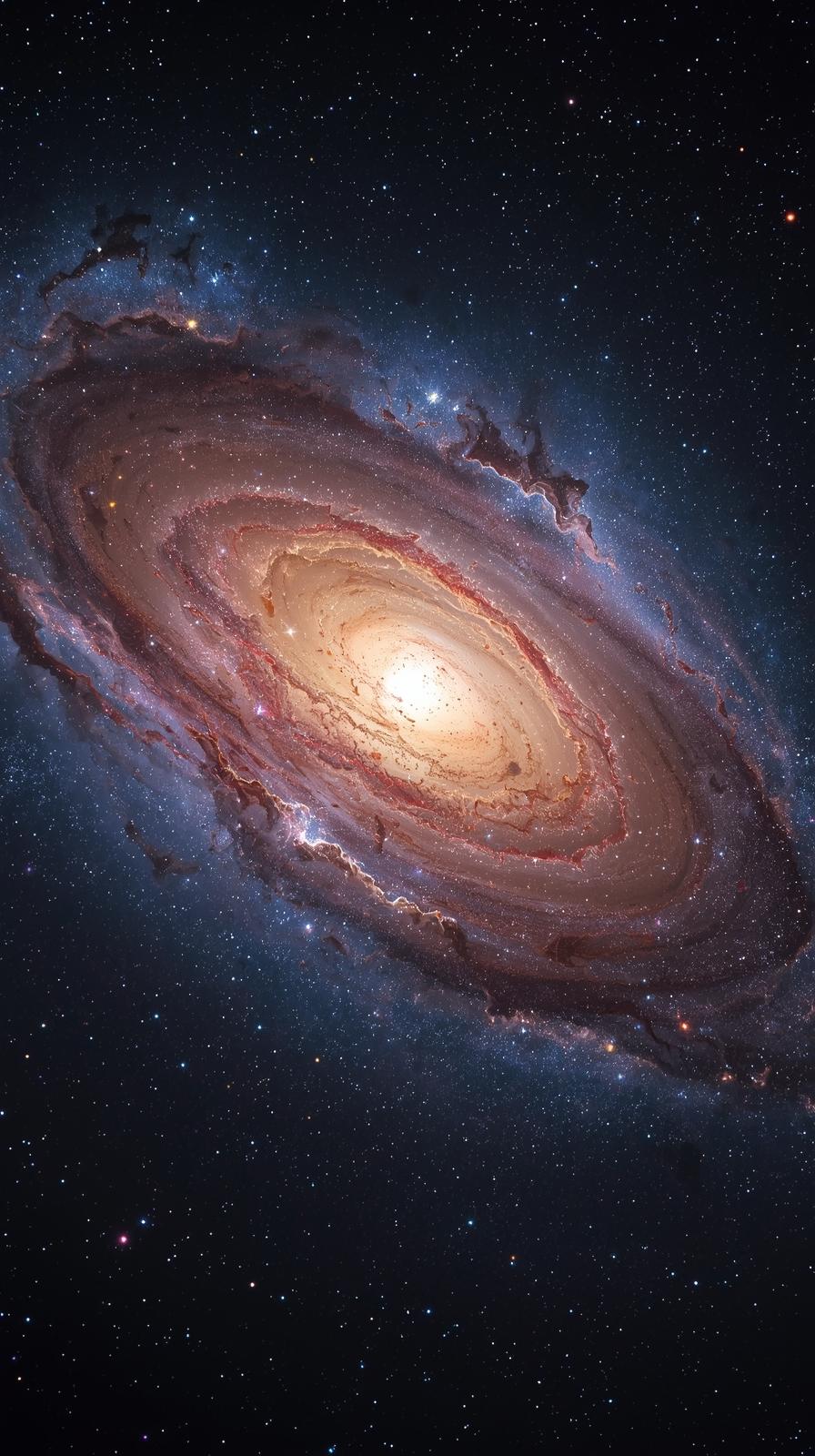 Andromeda Galaxy Spiral Close Up