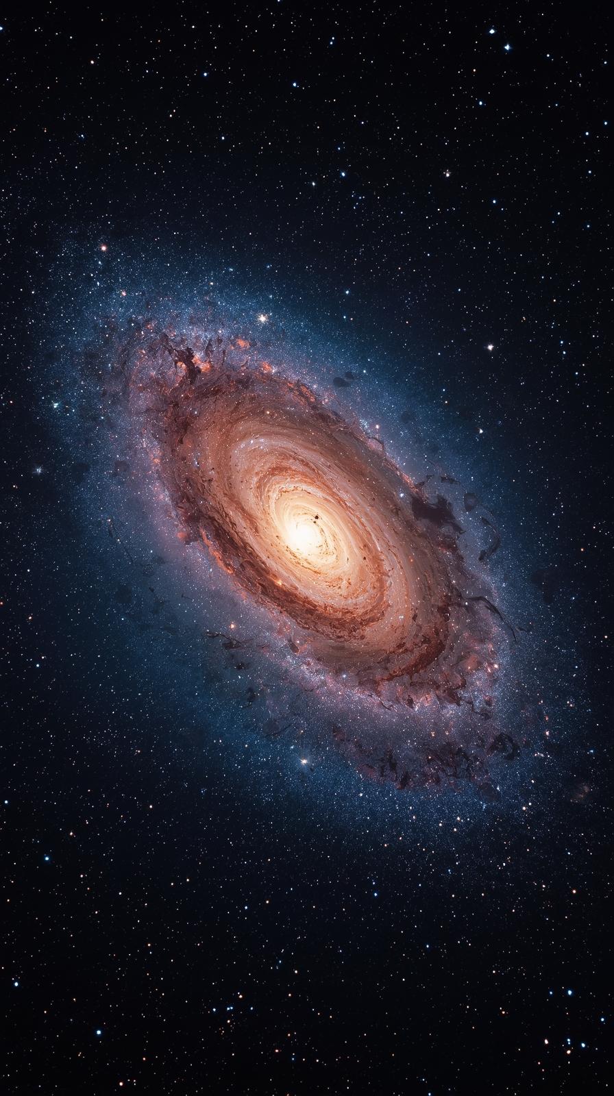 Andromeda Galaxy Spiral Close Up