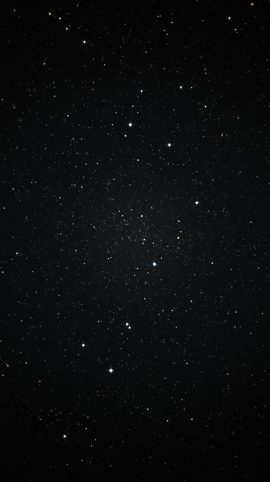 High Contrast Black Space With White Stars