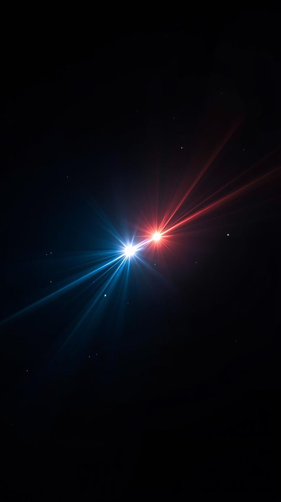 Binary Stars With Lens Flare