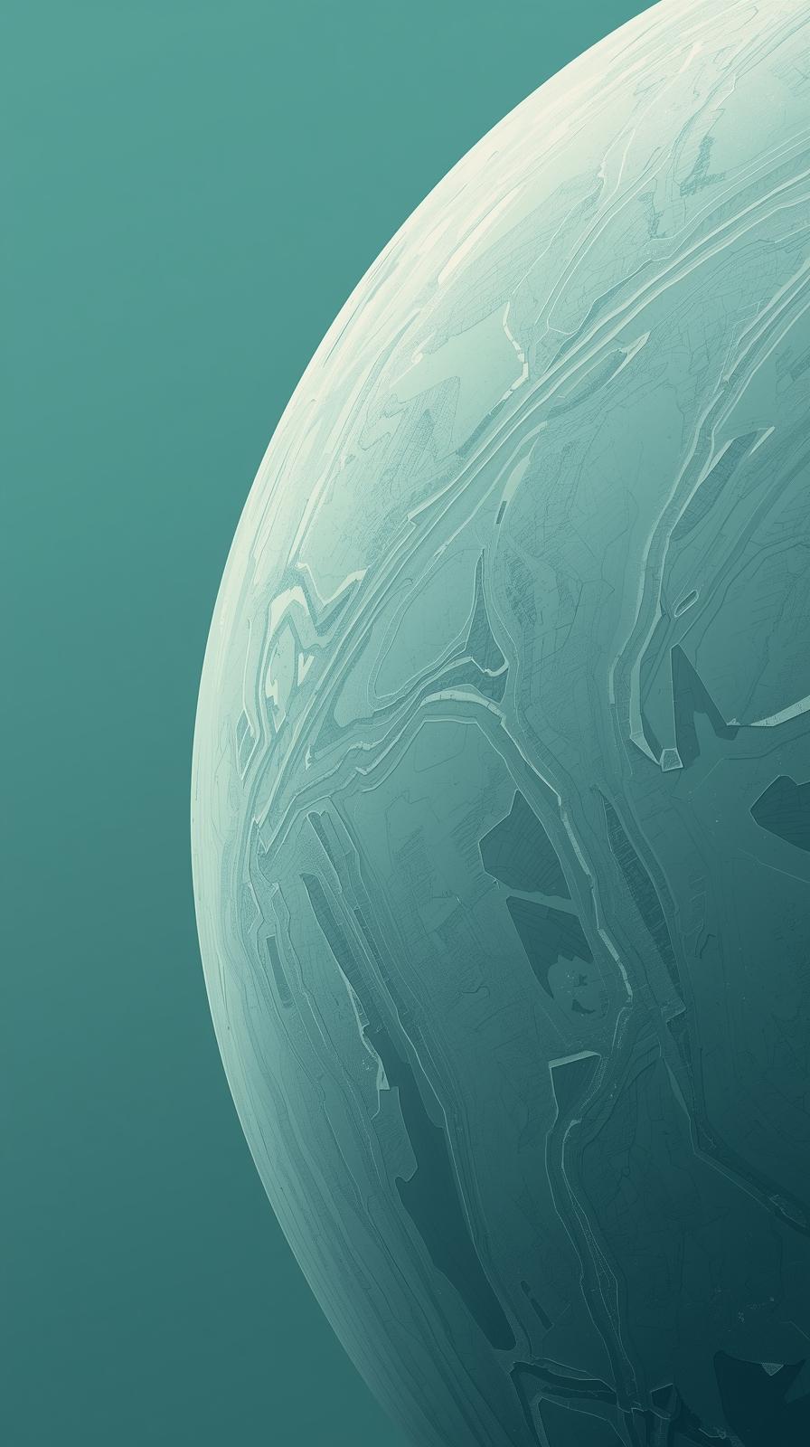 Uranus Teal Limb Minimal