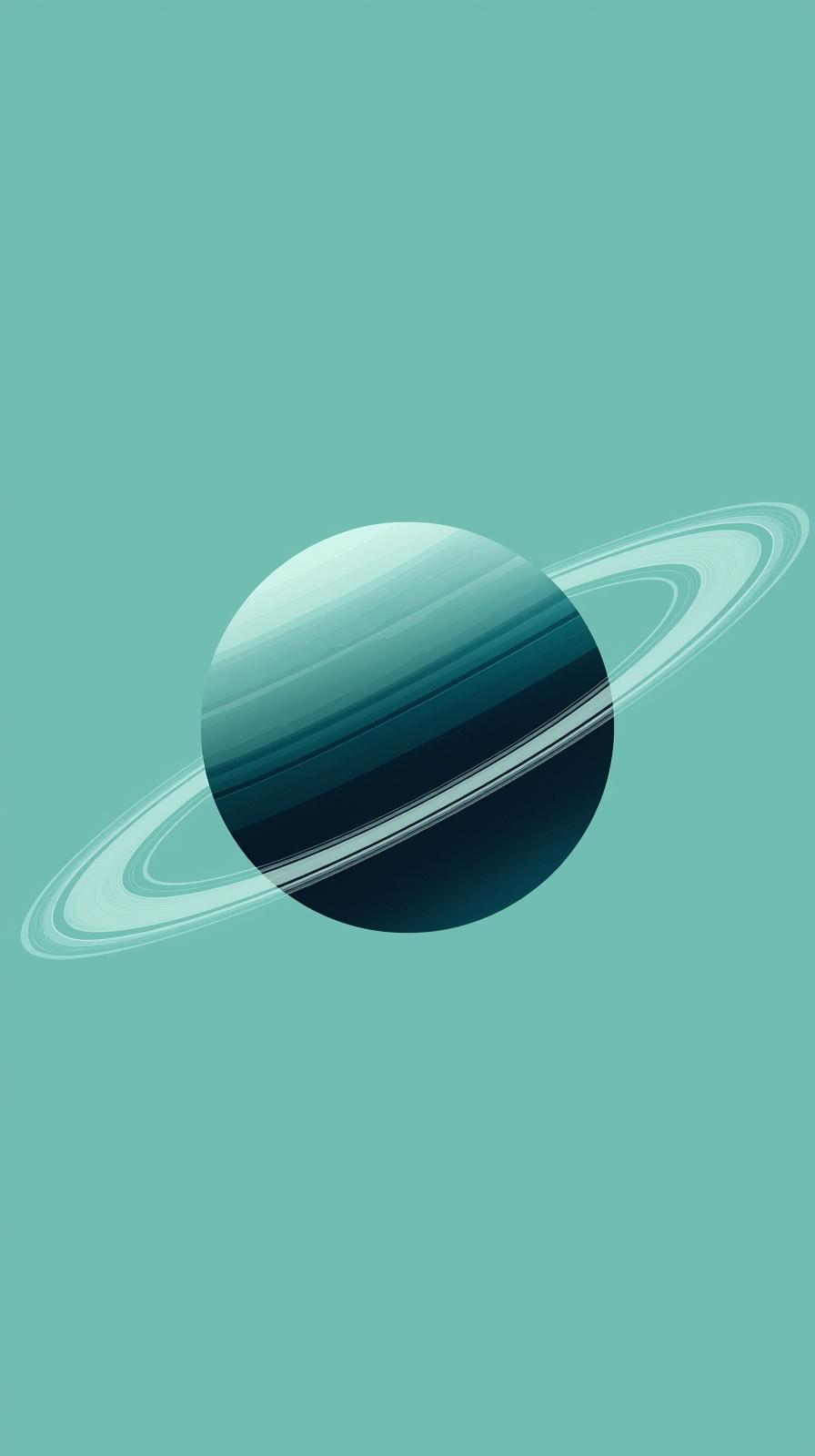Uranus Teal Limb Minimal