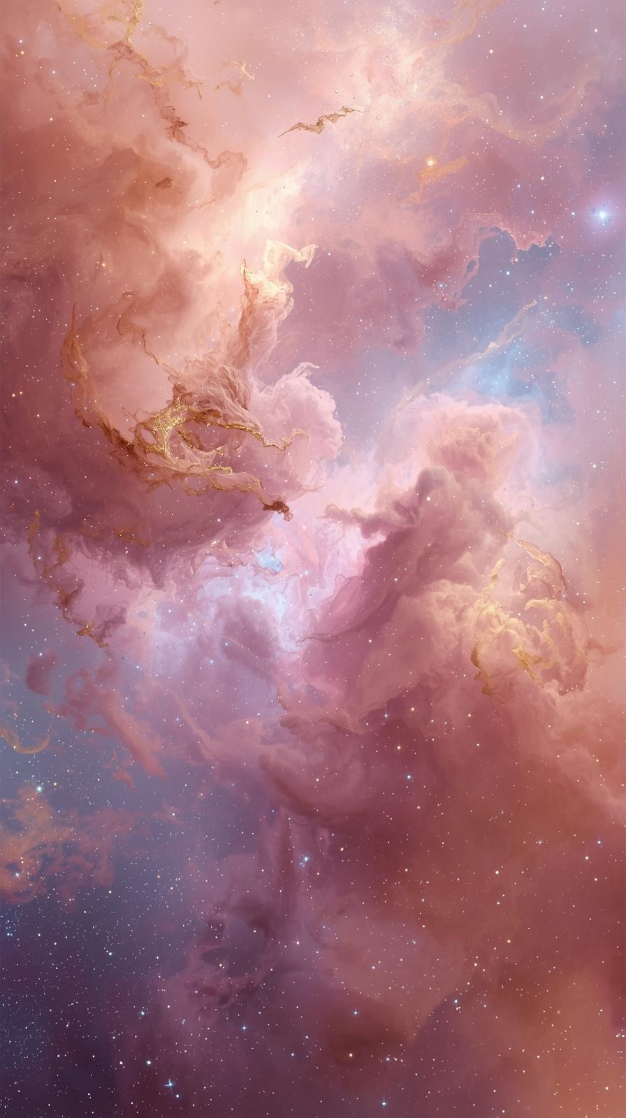 Orion Nebula Pastel Clouds