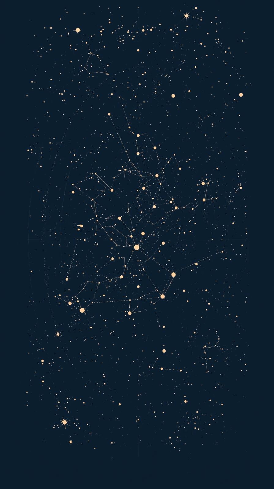 Vector Star Map Constellations