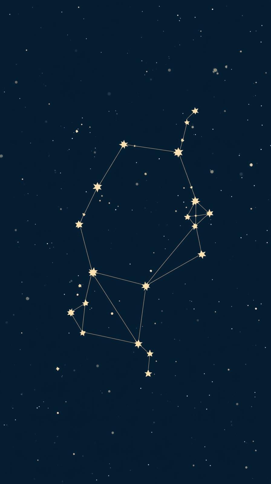 Vector Star Map Constellations