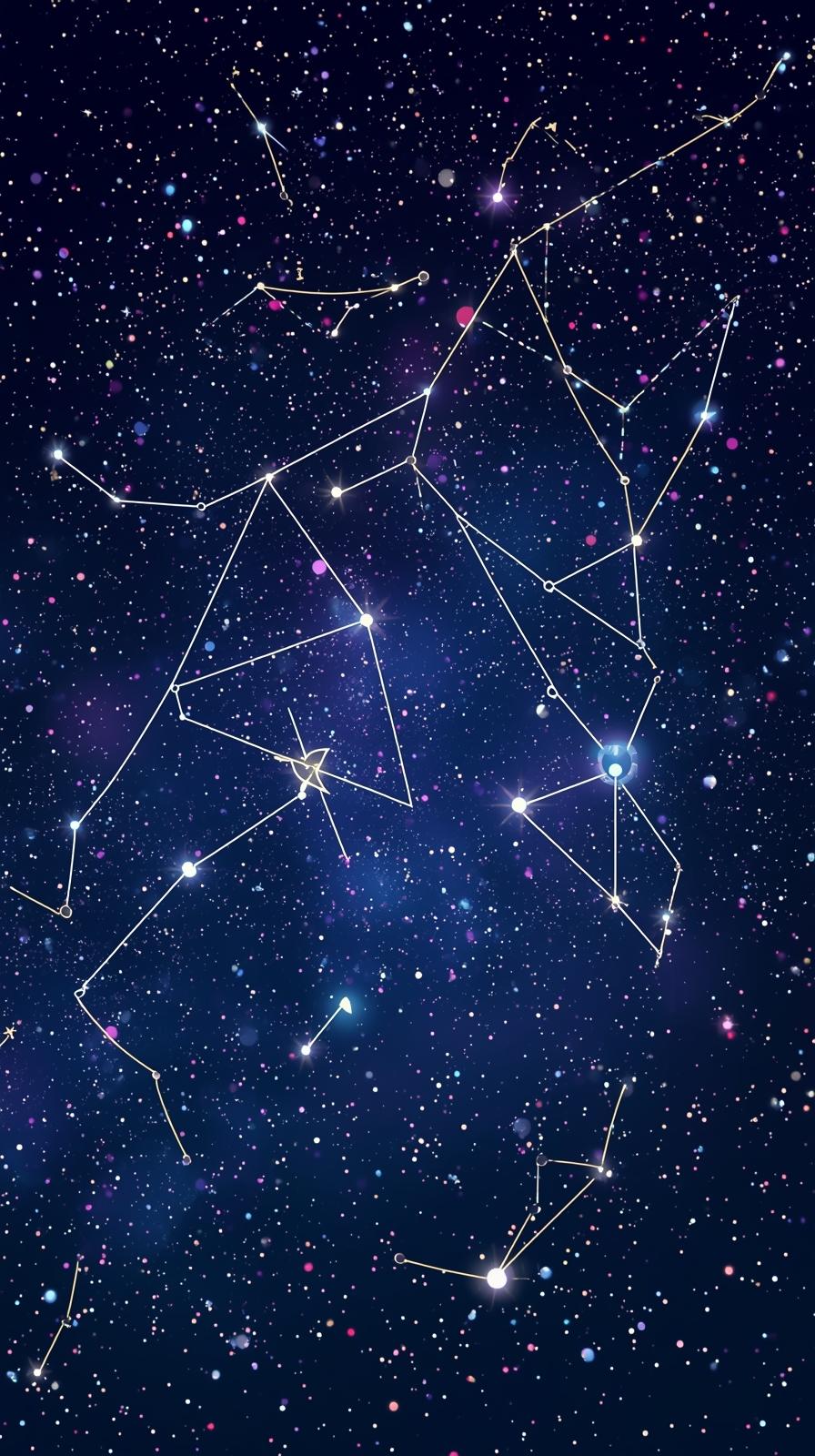 Vector Star Map Constellations