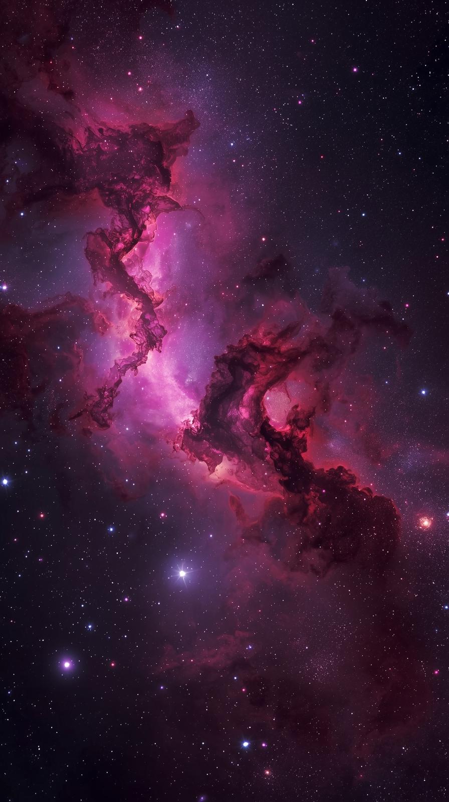 Lagoon Nebula Magenta Swirls