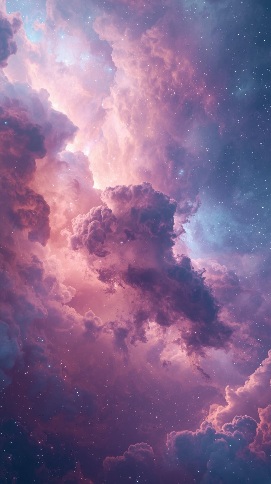 Orion Nebula Pastel Clouds