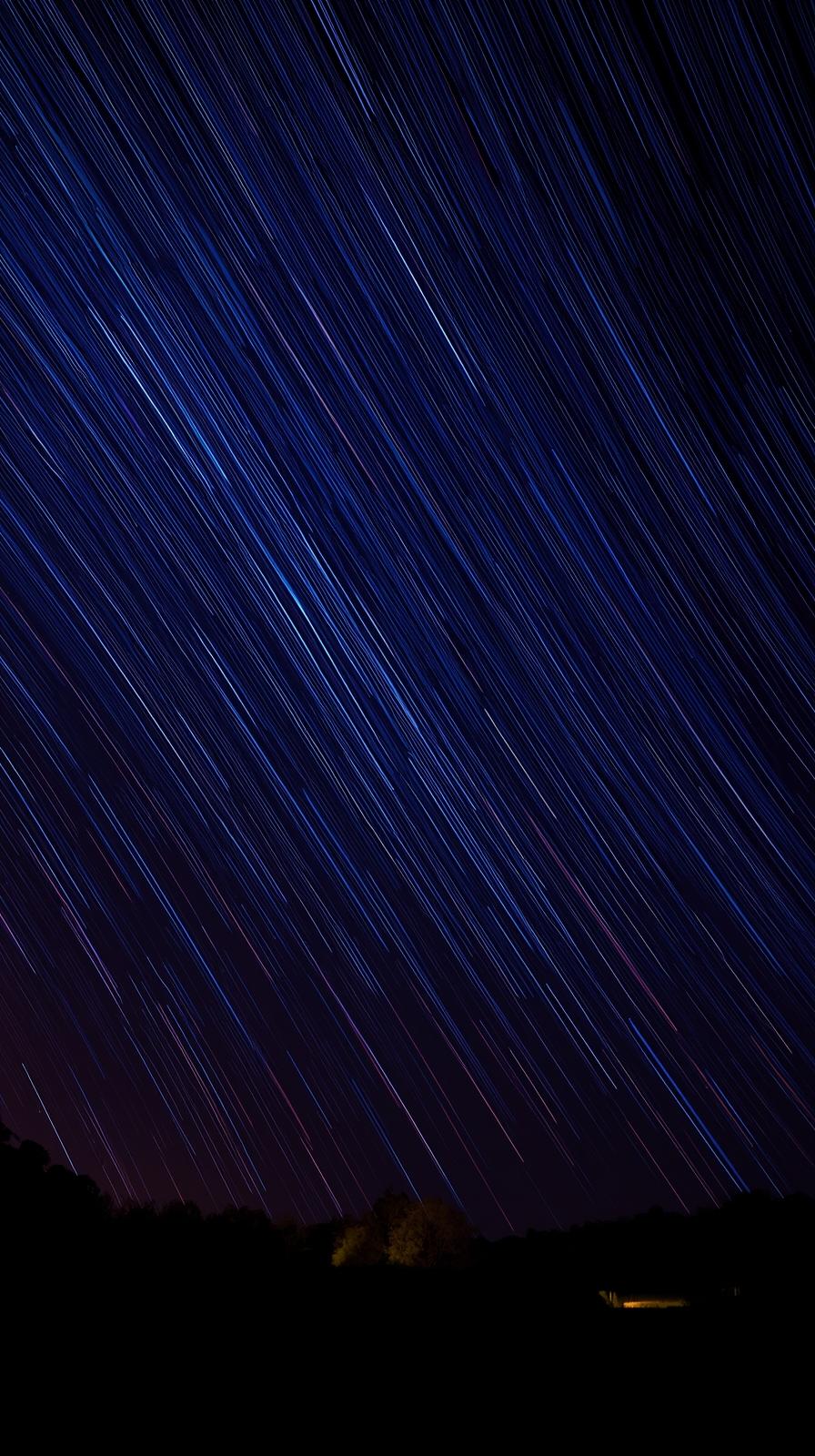 Long Exposure Star Trails Circle