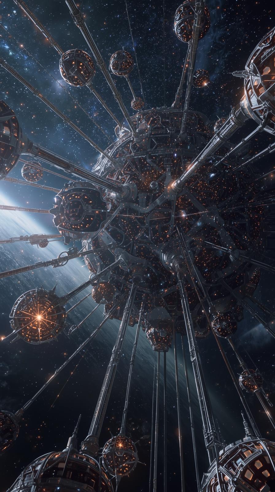 Dyson Swarm Concept Sparkle