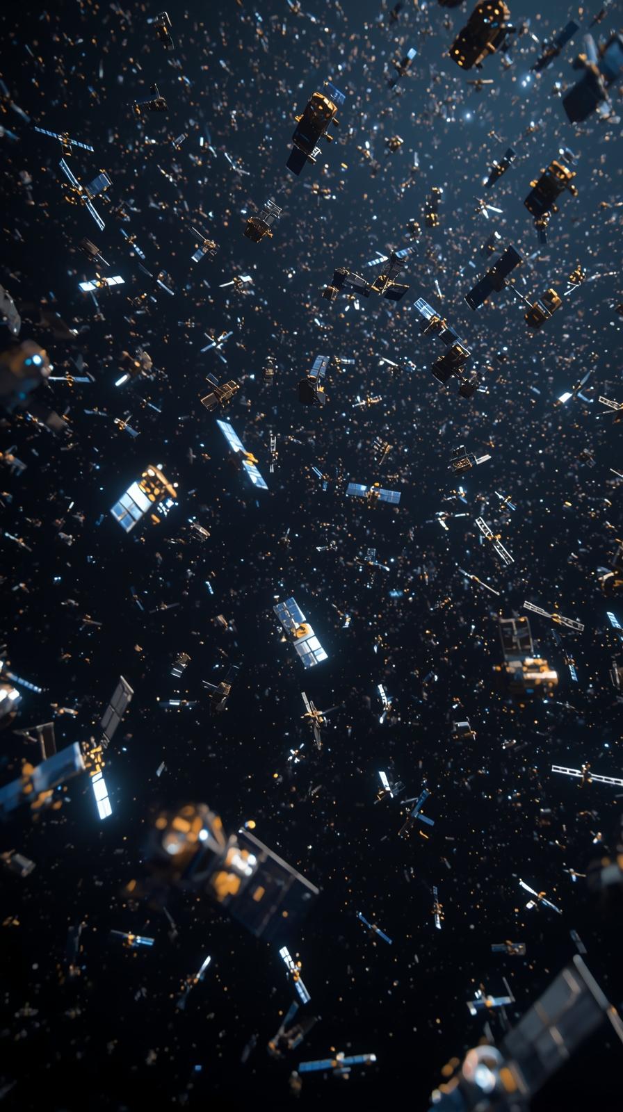 Fleet Of Tiny Satellites Swarm