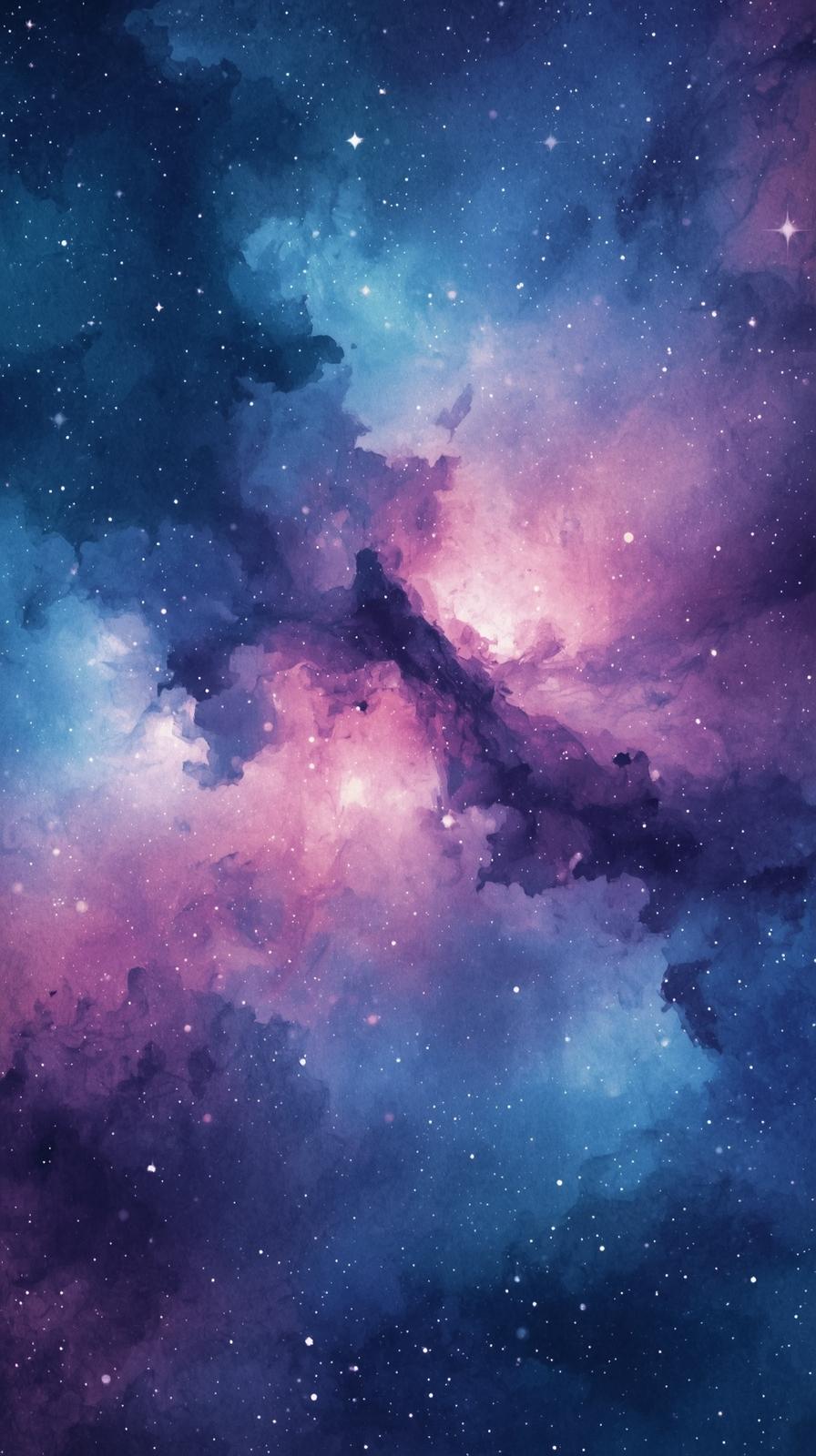 Watercolor Nebula Wash