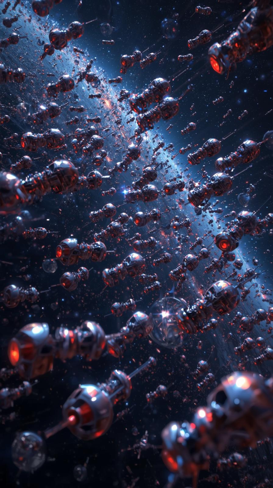 Fleet Of Tiny Satellites Swarm