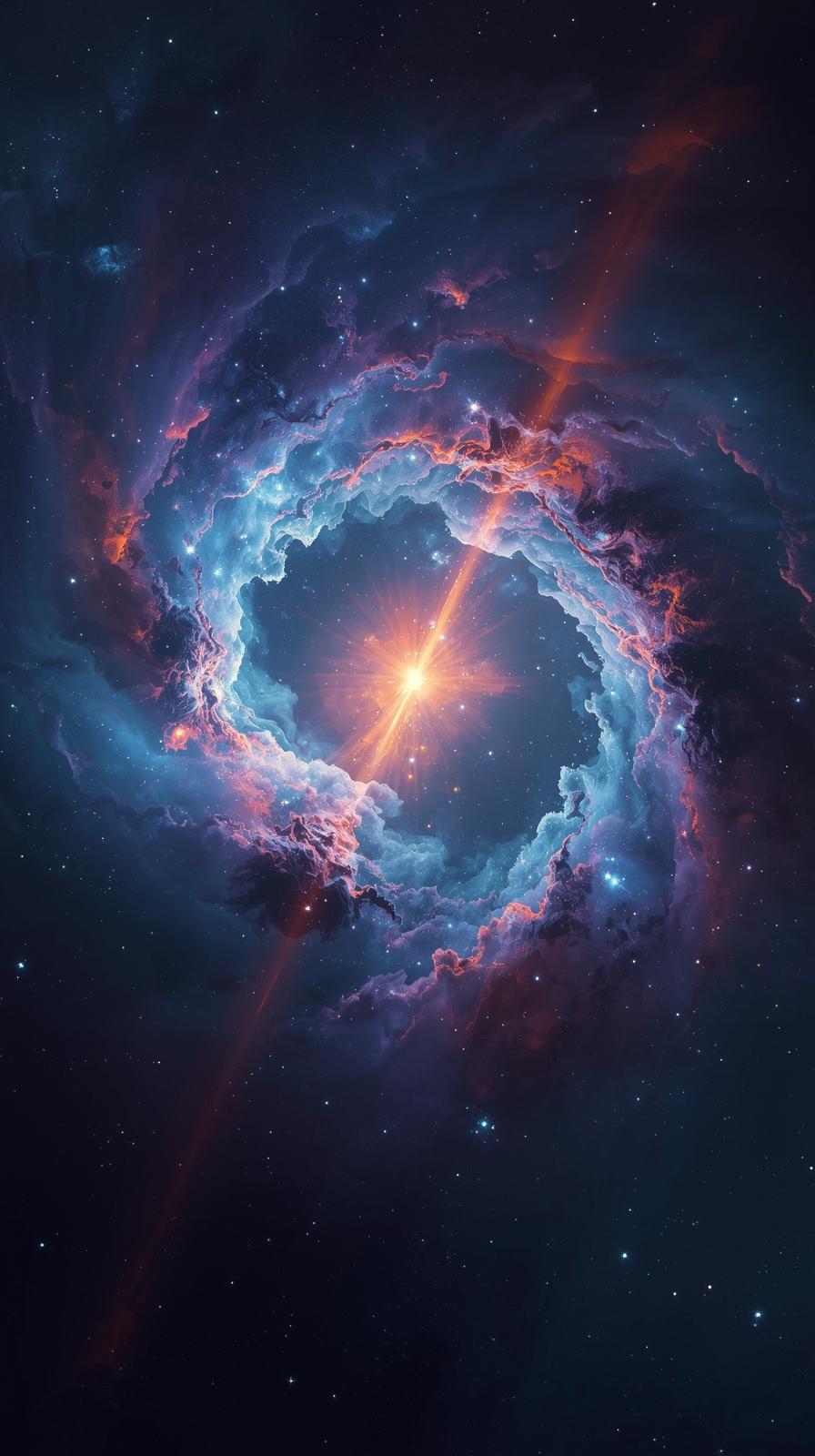 Pulsar Beams Sweeping Nebula