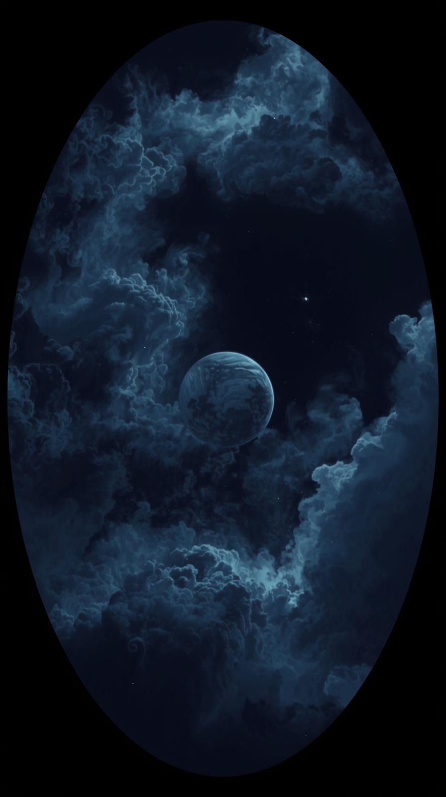 Neptune Dark Storm Oval