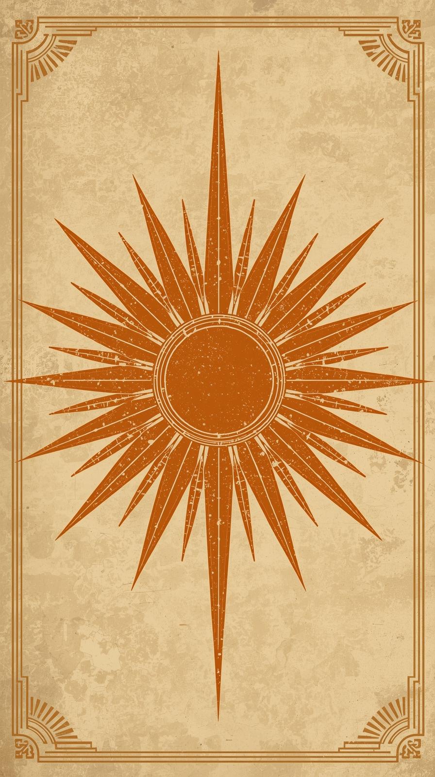 S Sunburst With Subtle Patina